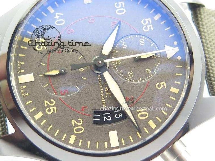 MIROTIME 0707 Pilot Top Gun Miramar IWC388002 ZF 1:1 Best Edition Ceramic Case On Nylon Strap A Practical 7345